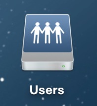 The Users volume will mount user folder