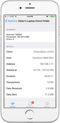 Set up your ChronoMonitor Configure a ChronoMonitor to watch your backups and syncs