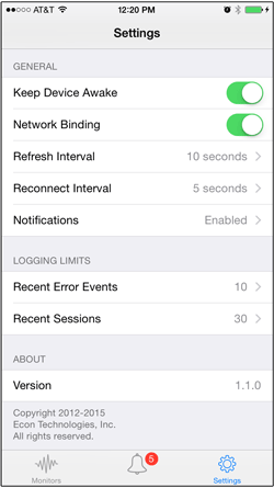 ChronoMonitor Settings Setting up ChronoMonitor