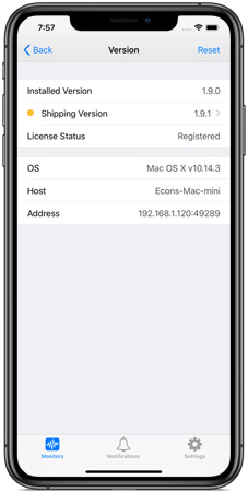 ChronoMonitor version information See the version number of the agent you're monitoring