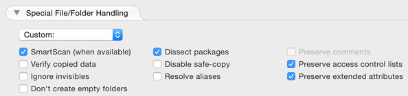 Archive Handling Customize Options