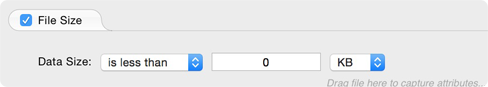 File Size rule Create File Size rule for filtering sync