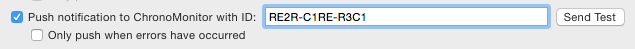 Receiver ID field Receiver ID in ChronoSync