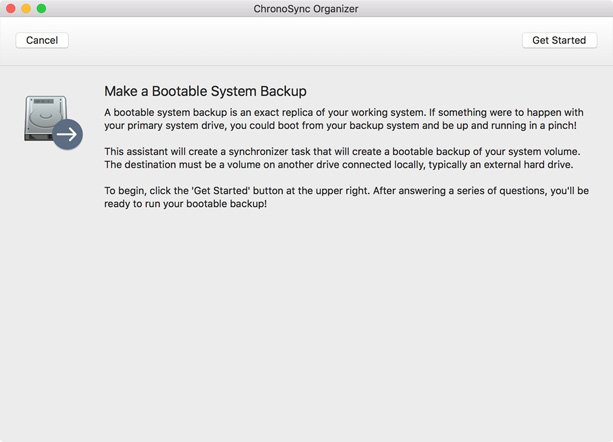 Summary of Bootable Backup Bootable Backup explanation