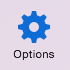 Options panel Options button