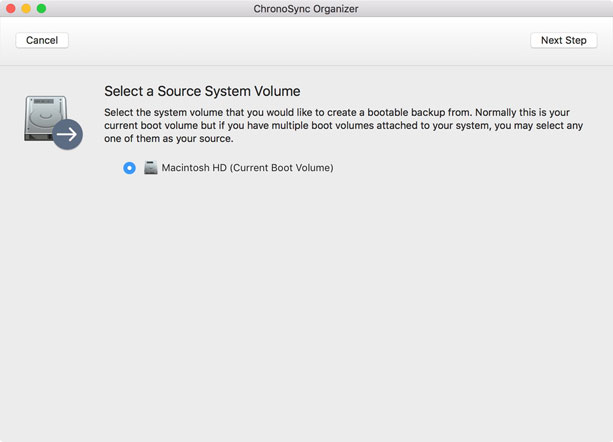 select volume select your source volume