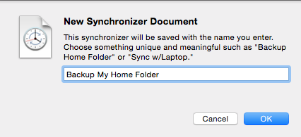 Give new task a name Supply a meaningful filename