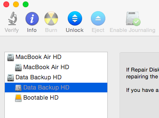 Choose to unlock volume Unlock unmounted volume