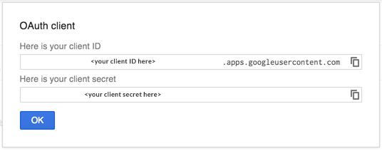 Credentials OAuth Client