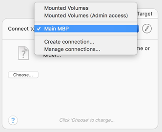 Select your target Navigate to desired drive and folder
