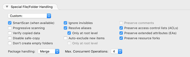 Archive Handling Customize Options