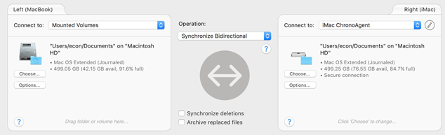 Sync two folders Synchronize Documents