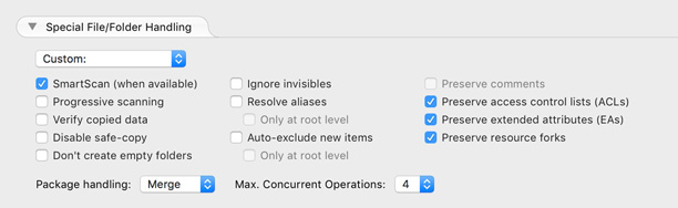 Archive Handling Customize Options