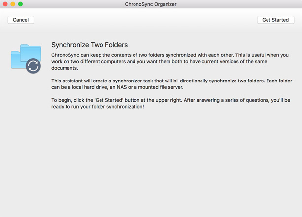 Summary of Syncing two folders Sync two folders explanation