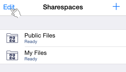 Edit Sharespace in InterConneX Edit Public Files Sharespace