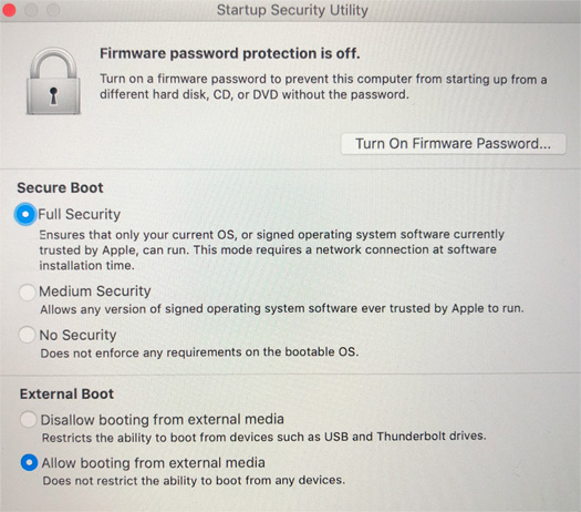 Startup Security Utility Full Security