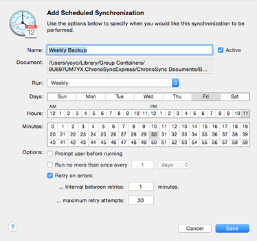 Add a Scheduled Synchronization Schedule your sync