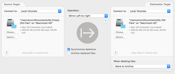 Targets for first task Second task setup