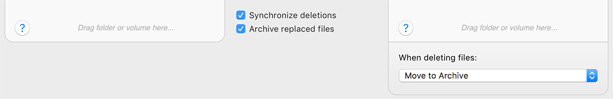 Archive options Move files to archive