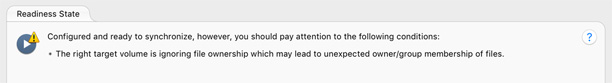 ignore ownership readiness warning