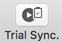 Trial Sync toolbar icon Trial Sync