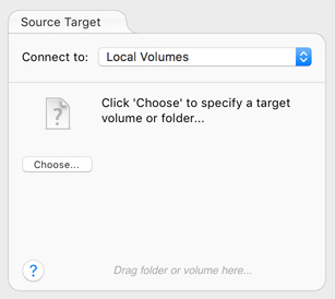 Choose source target Select target