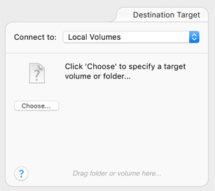 Choose target Select destination target
