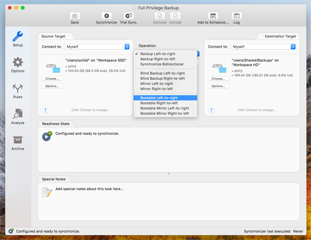 Bootable Operation Choose Bootable