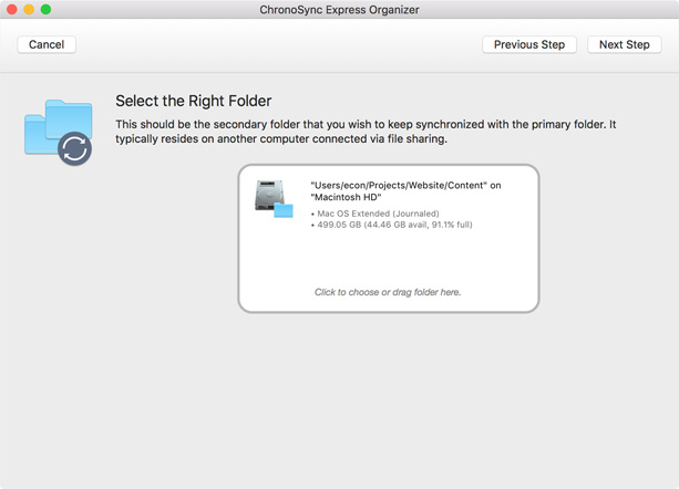 Chronosync express permission denied