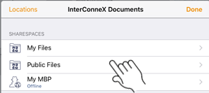 Sharespace list Choose InterConneX sharespace
